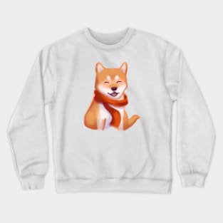 Cute Shiba Inu Drawing Crewneck Sweatshirt